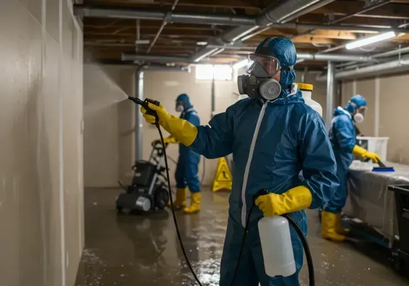 Basement Sanitization and Antimicrobial Treatment process in Spring City, UT